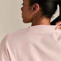 Comfort Lightweight Cropped Sweat | Ballet Pink