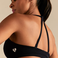 Define 2.0 Seamless Scrunch V-Neck Bra | Black