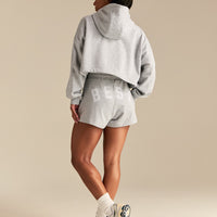 Comfort Lightweight Draw Hem Hoodie | Grey Marl
