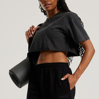 Comfort Light Straight Leg Joggers | Black