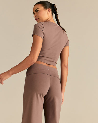 Cotton Contour Short Sleeve T-Shirt | Mocha