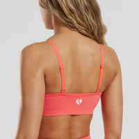 Define 2.0 Seamless Scrunch Bralette | Sunlit Coral