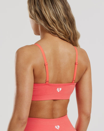 Define 2.0 Seamless Scrunch Bralette | Sunlit Coral