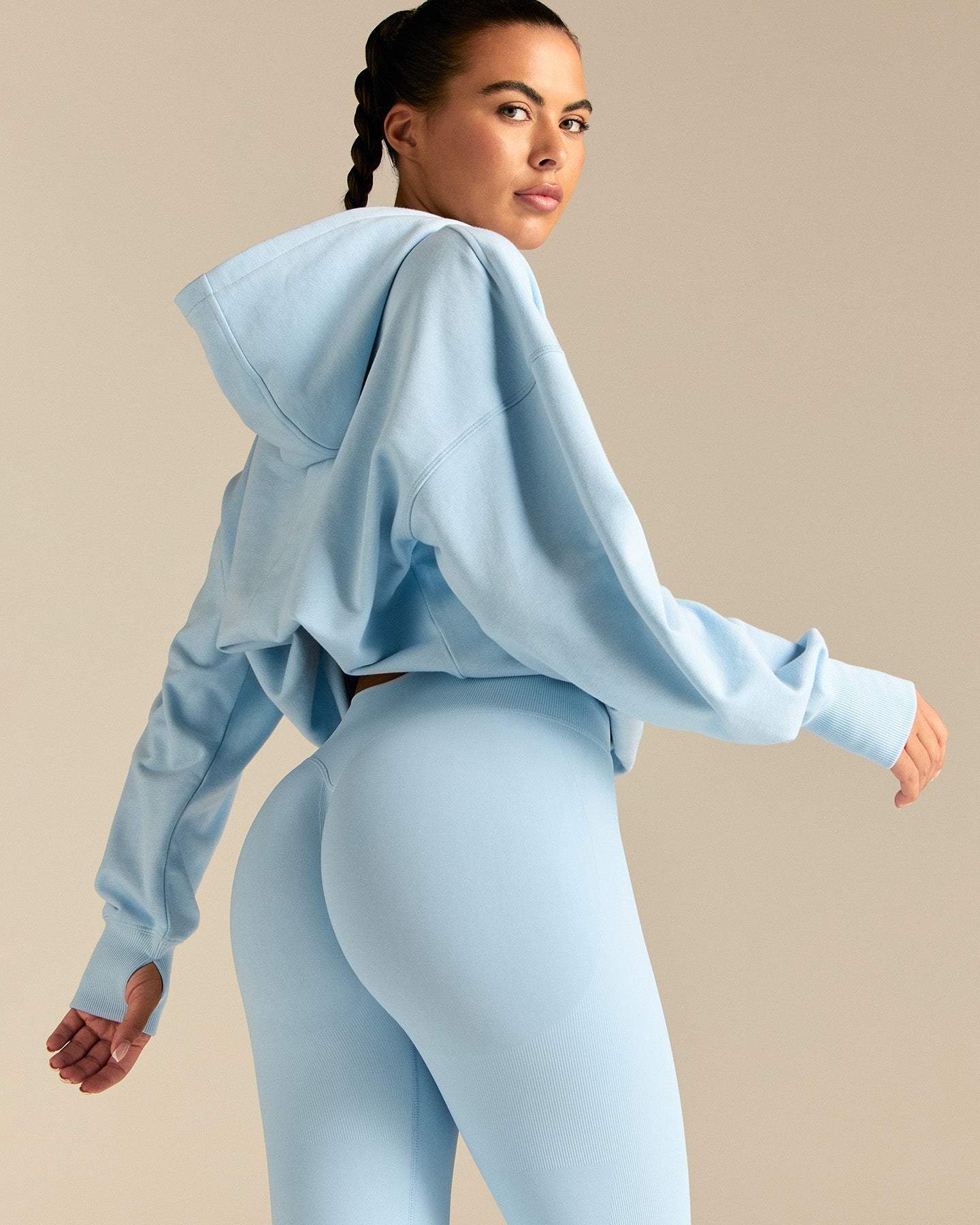 Comfort Oversized Hook Up Hoodie | Blue Haze