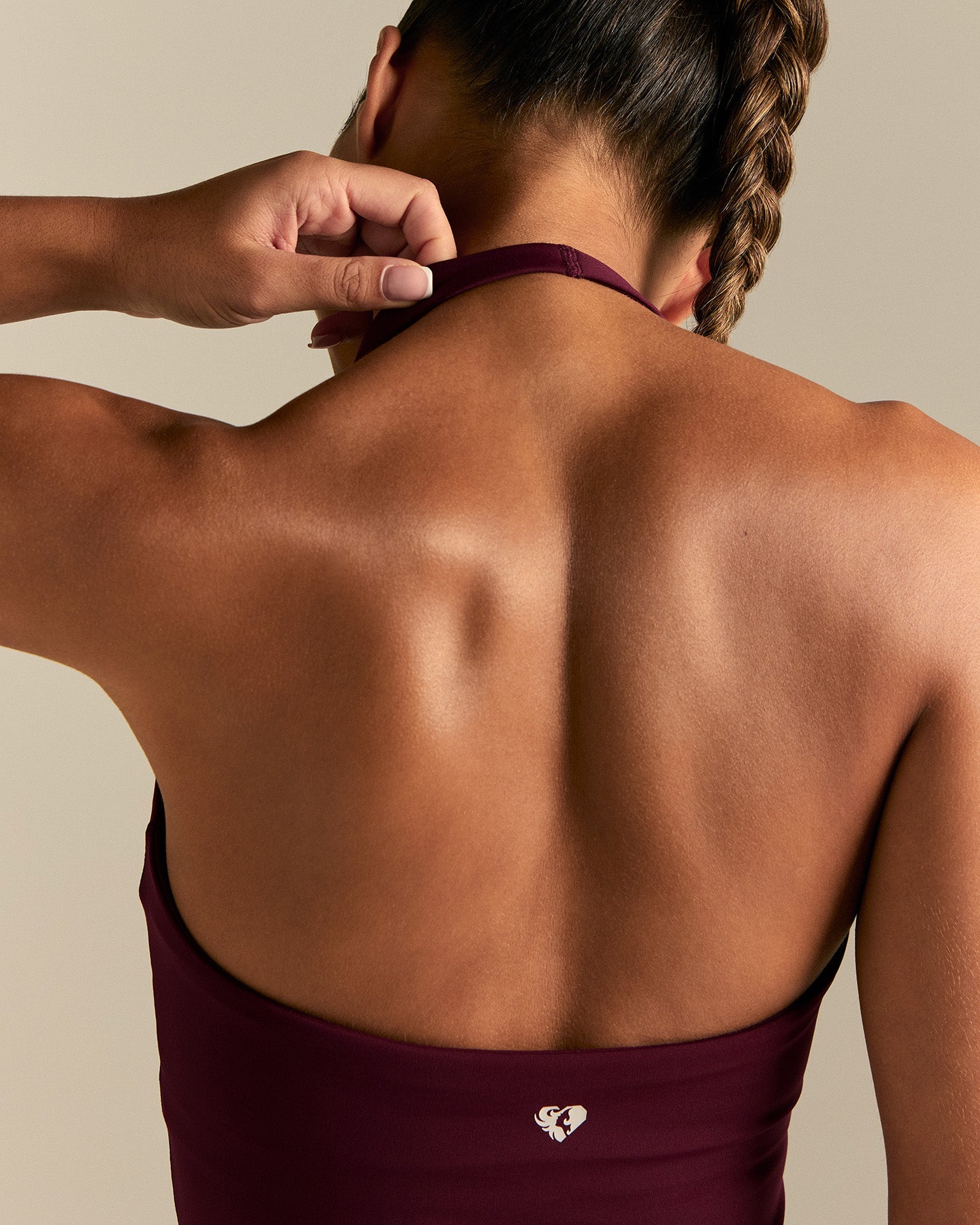 Essential Halter Tank | Merlot