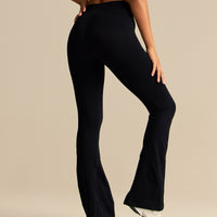 Power High Waist Flared Leggings | Black