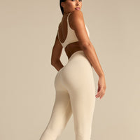Power High Waist Flared Leggings | Off White