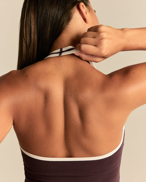 Comfort Halter Tank | Cafe Noir
