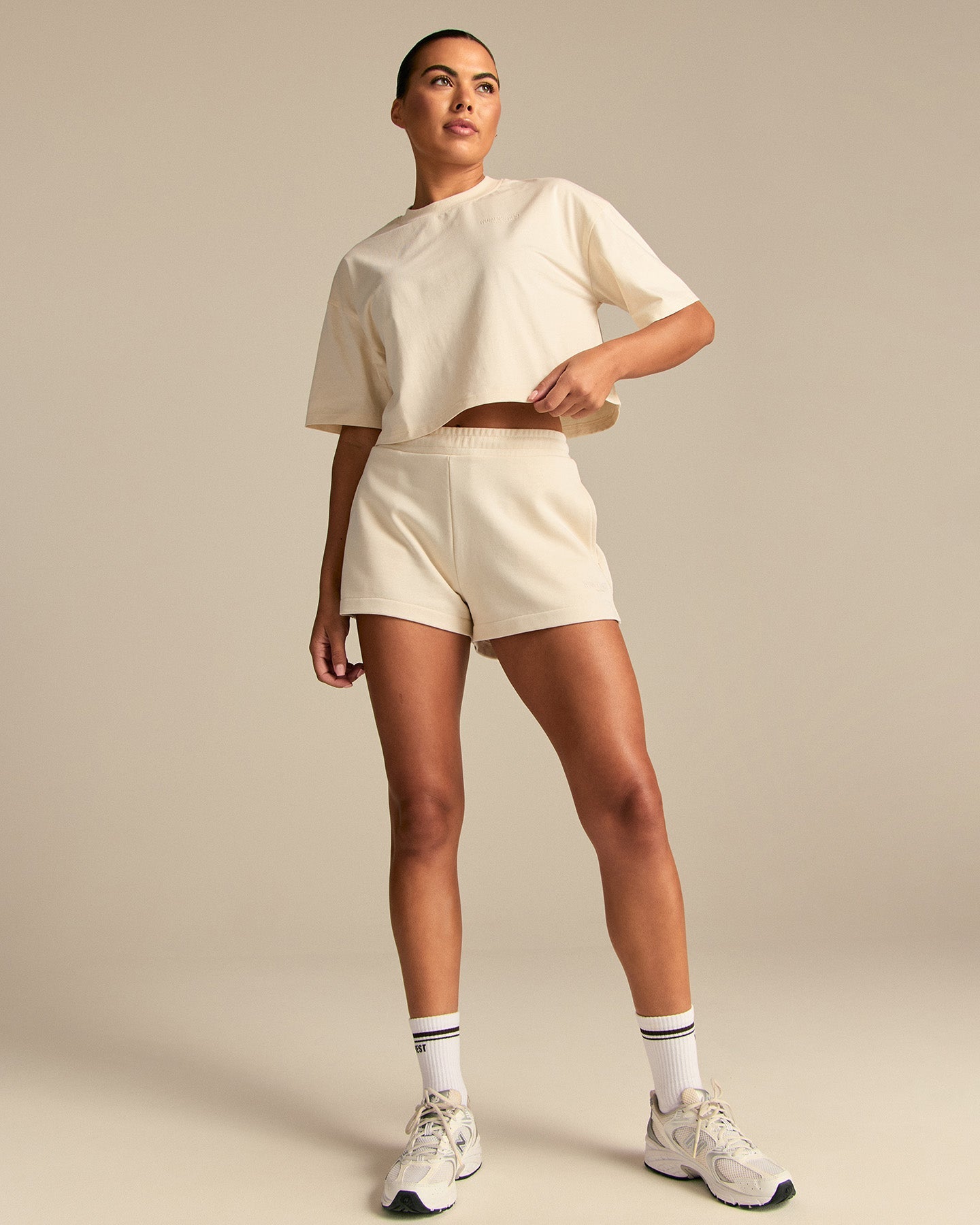 Comfort Athletic Club Cropped T-Shirt | Off White