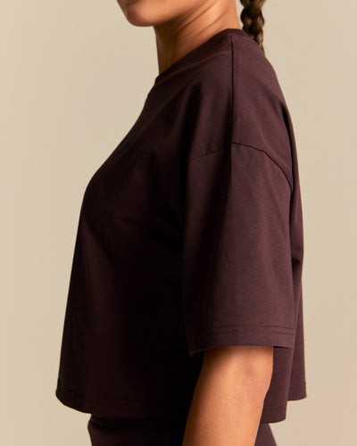 Comfort Athletic Club Cropped T-Shirt | Cafe Noir