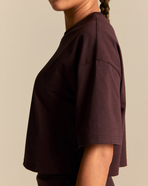 Comfort Athletic Club Cropped T-Shirt | Cafe Noir
