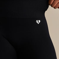 Power Seamless Scrunch Leggings | Black