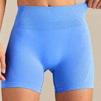 Define 2.0 High Waist Scrunch Shorts 4" | Chambray Blue