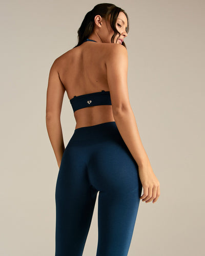 Define 2.0 Seamless Halter Neck Bra | True Navy