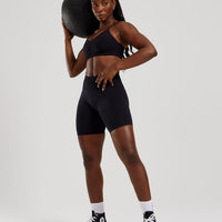 Define 2.0 Seamless Scrunch 6" Shorts | Black