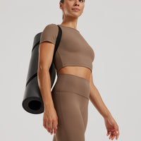 Essential Cropped Short Sleeve Tee | Caribou