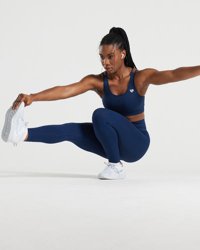 Blue activewear leggings store