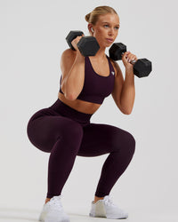 Power Seamless Leggings | Midnight Plum