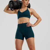 Define 2.0 Seamless Halter Neck Bra | Dark Moss