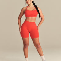Define 2.0 Seamless Racer Back Bra | Lava Red