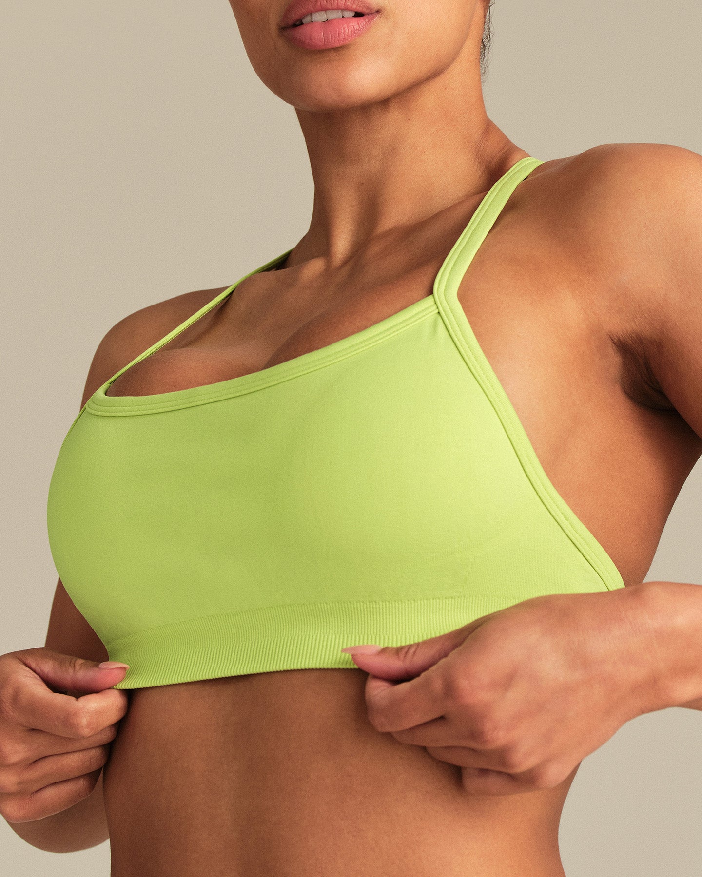 Define 2.0 Seamless Racer Back Bra | Lime Punch