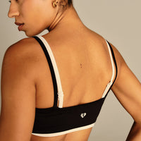 Essential Double Layer Bra | Black