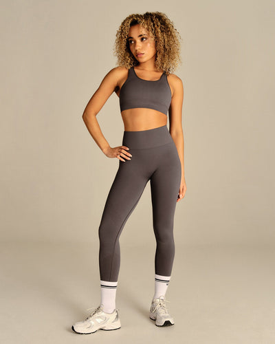 Power Adjustable Sports Bra | Slate Grey