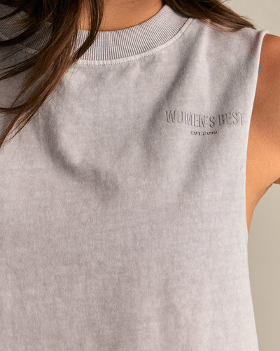 Comfort Drop Armhole Tank | Vintage Steel Grey