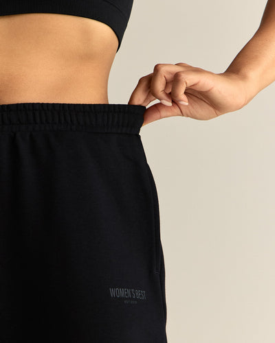 Comfort Lightweight Straight Leg Joggers | Black