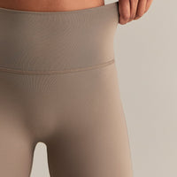 Essential Flared Leggings | Taupe Grey