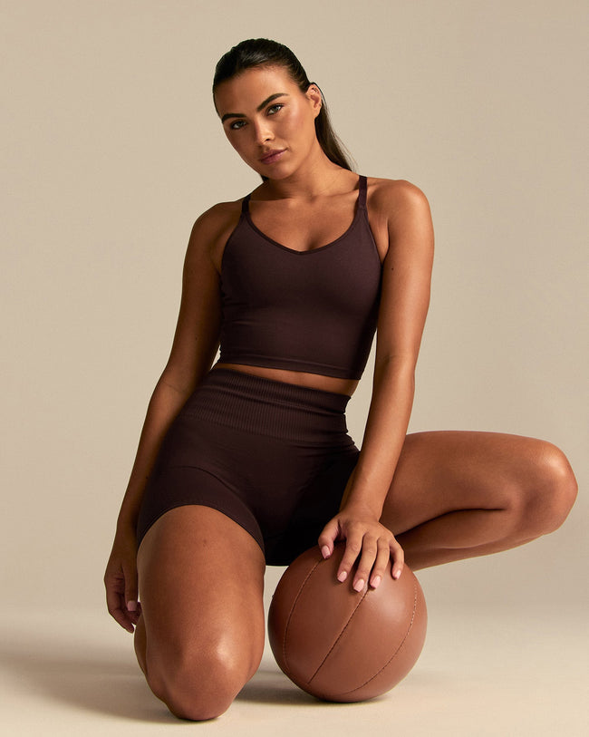 Power Built-In Bra Tank | Cafe Noir