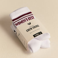Premium Crew Stripe Socks (3PK) | Oxford Red/Cafe Noir/Black