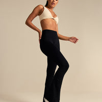 Power High Waist Flared Leggings | Black