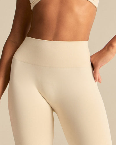 Power High Waist Flared Leggings | Off White