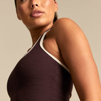 Comfort Halter Tank | Cafe Noir