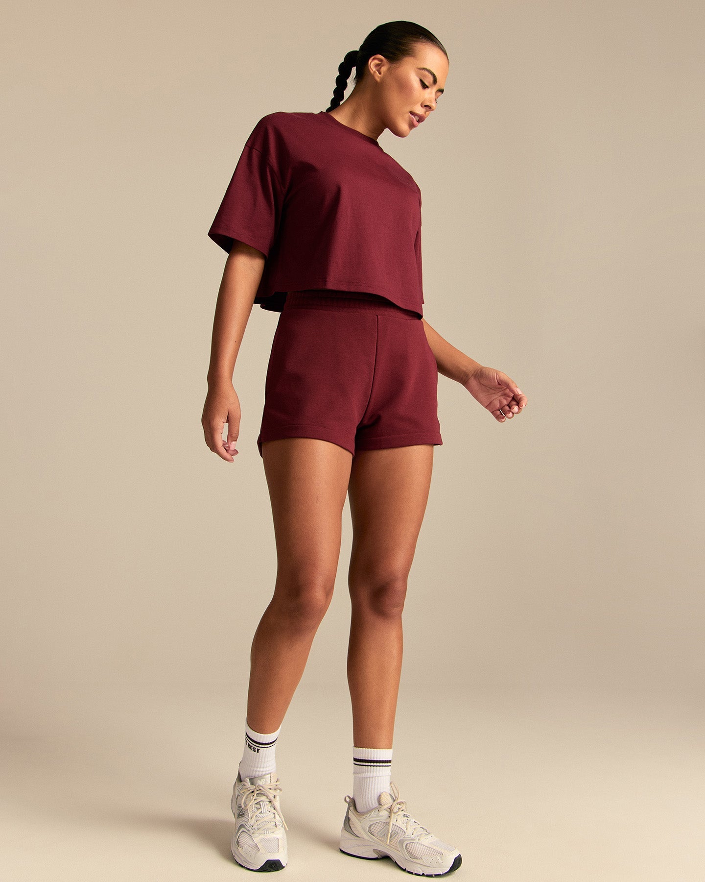 Comfort Athletic Club Cropped T-Shirt | Oxford Red