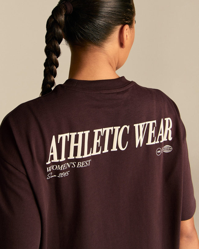 Comfort Athletic Club Oversized T-Shirt | Cafe Noir