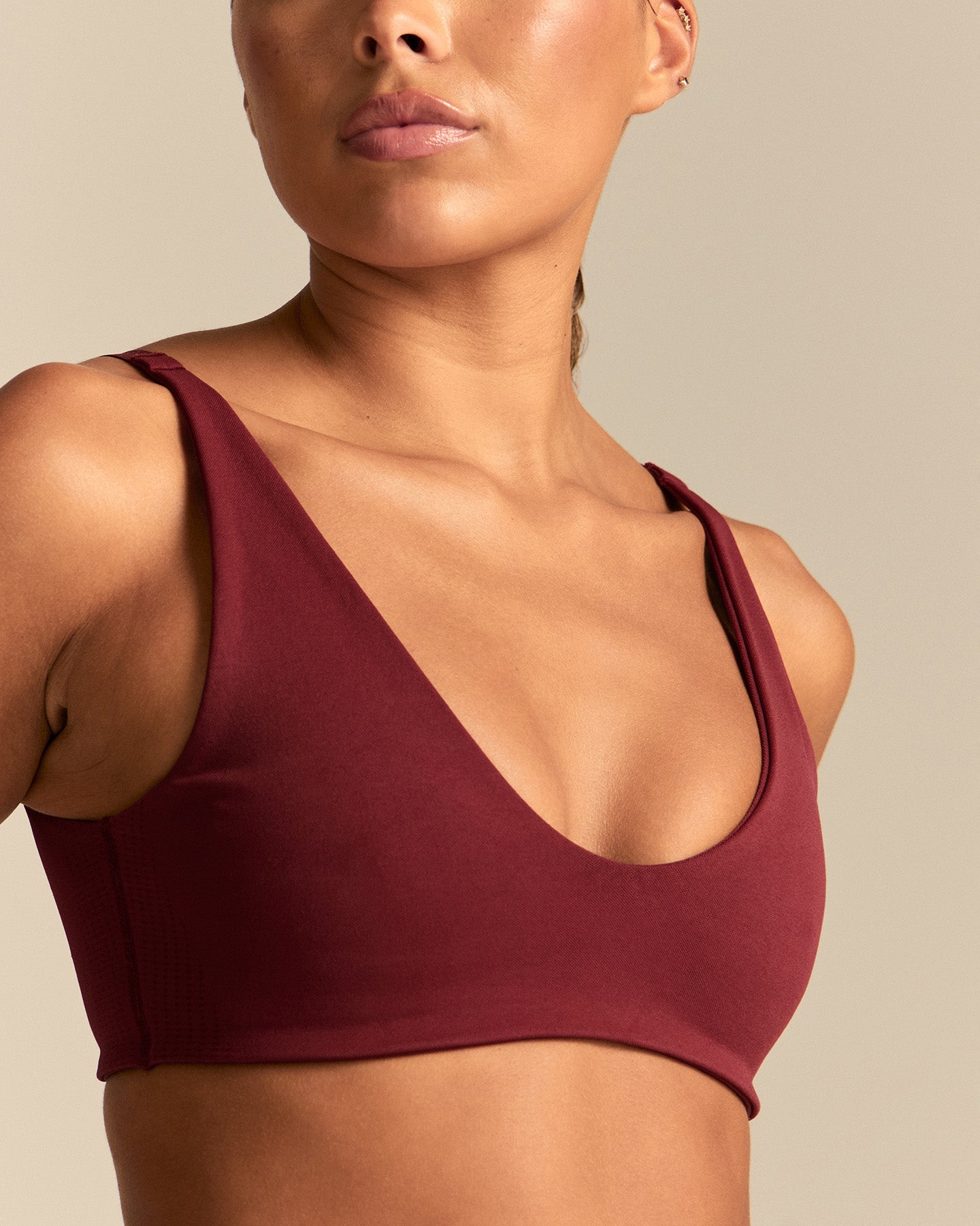 Power Reversible Twist Bra | Oxford Red