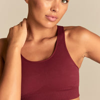 Power Adjustable Sports Bra | Oxford Red