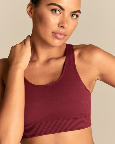 Power Adjustable Sports Bra | Oxford Red