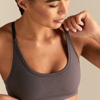 Define 2.0 Seamless Cross Back Bra | Slate Grey