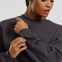 Comfort Cropped Crew Neck | Graphite