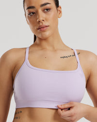 Motion Seamless Straight Neck Bra | Cool Lilac