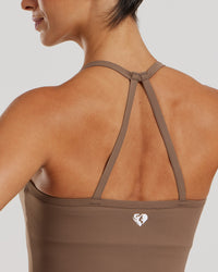 Essential Built-In Bra Midi Tank | Caribou