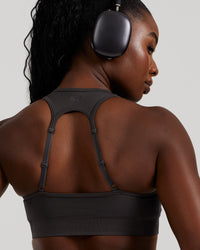 Motion Seamless Racer Back Bra | Graphite