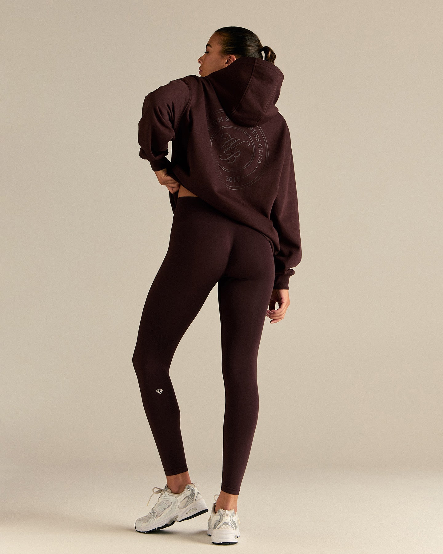 Comfort Oversized Health Club Graphic Hoodie | Cafe Noir