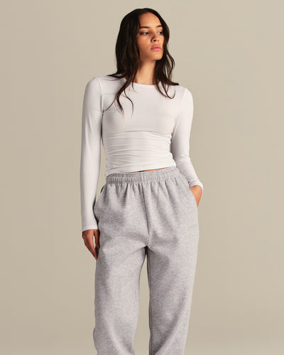 Comfort Joggers | Silver Grey Marl