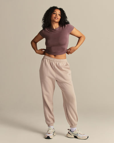 Smooth Contour Midi Short Sleeve T-Shirt | Deep Mocha