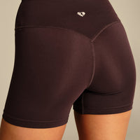 Essential High Waist Shorts | Cafe Noir