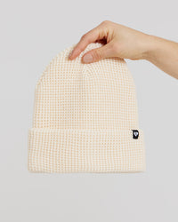 All Day Waffle Knit Beanie | Off White